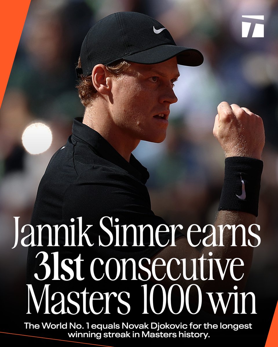 TennisChannel's tweet photo. HISTORIC 🤯 @janniksin 

#IBI26 https://t.co/3igm1v7kjp