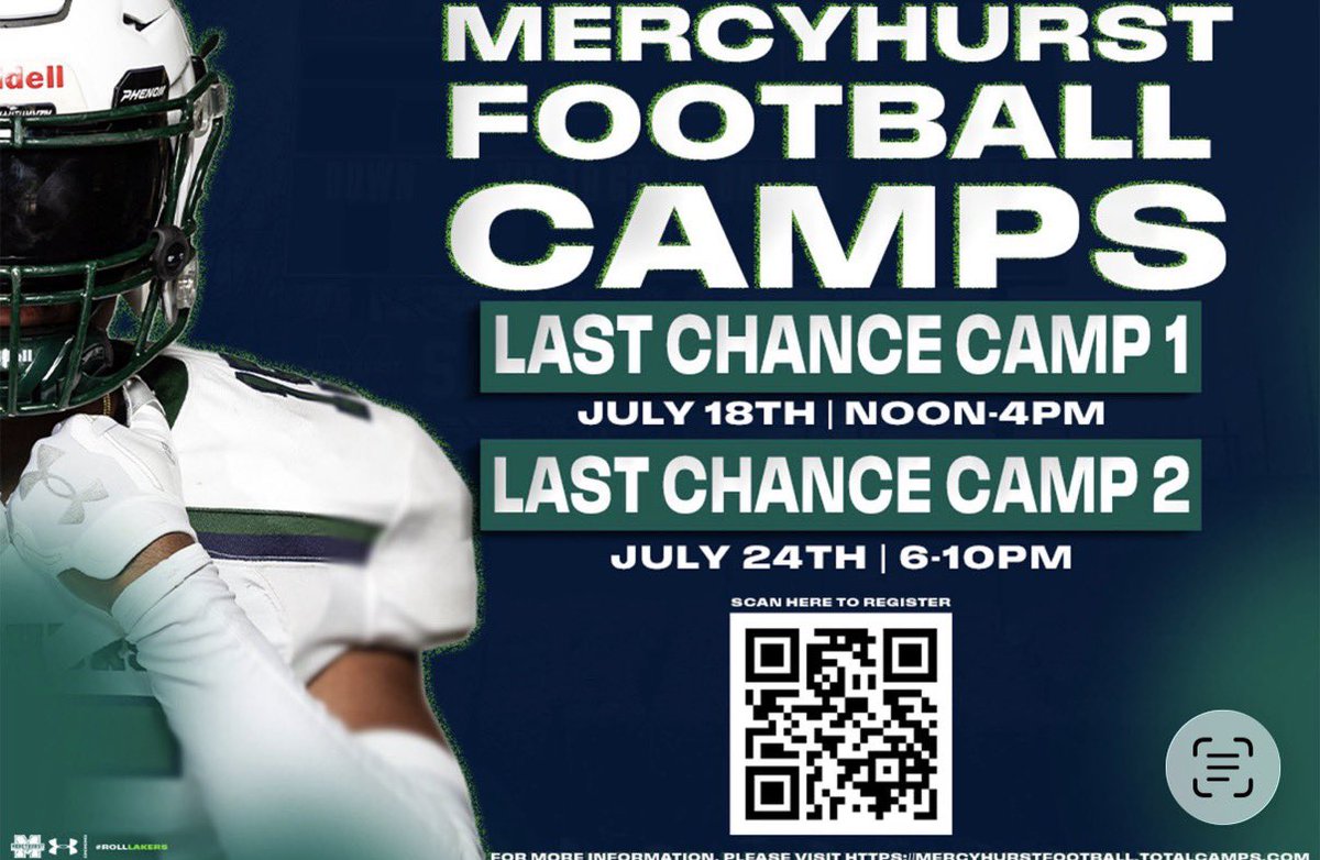 SamMentusky's tweet photo. Thank you @CoachScarps1 for the camp invite. Looking forward to showing @MercyhurstFB what I can do! https://t.co/kWrb4lAEfT