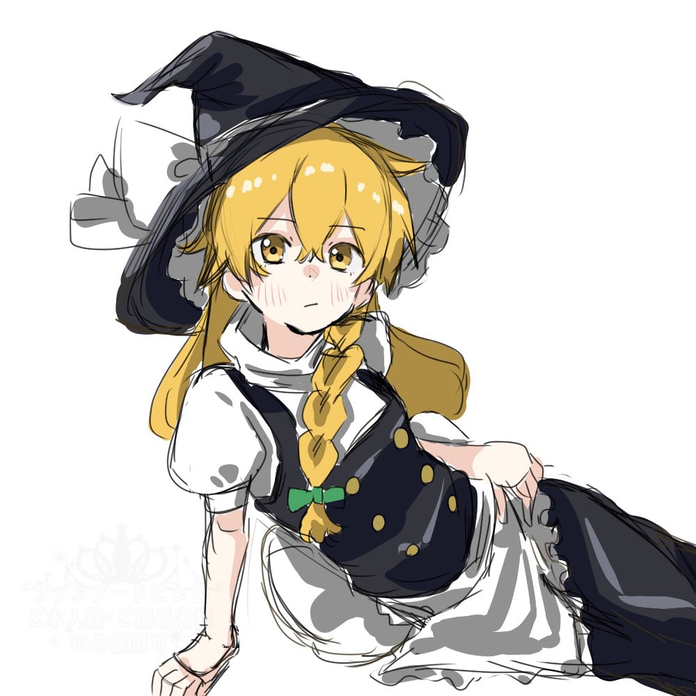 omisoshirutan's tweet photo. 今日は魔理沙描いたよ https://t.co/g7qJhM4L1Q