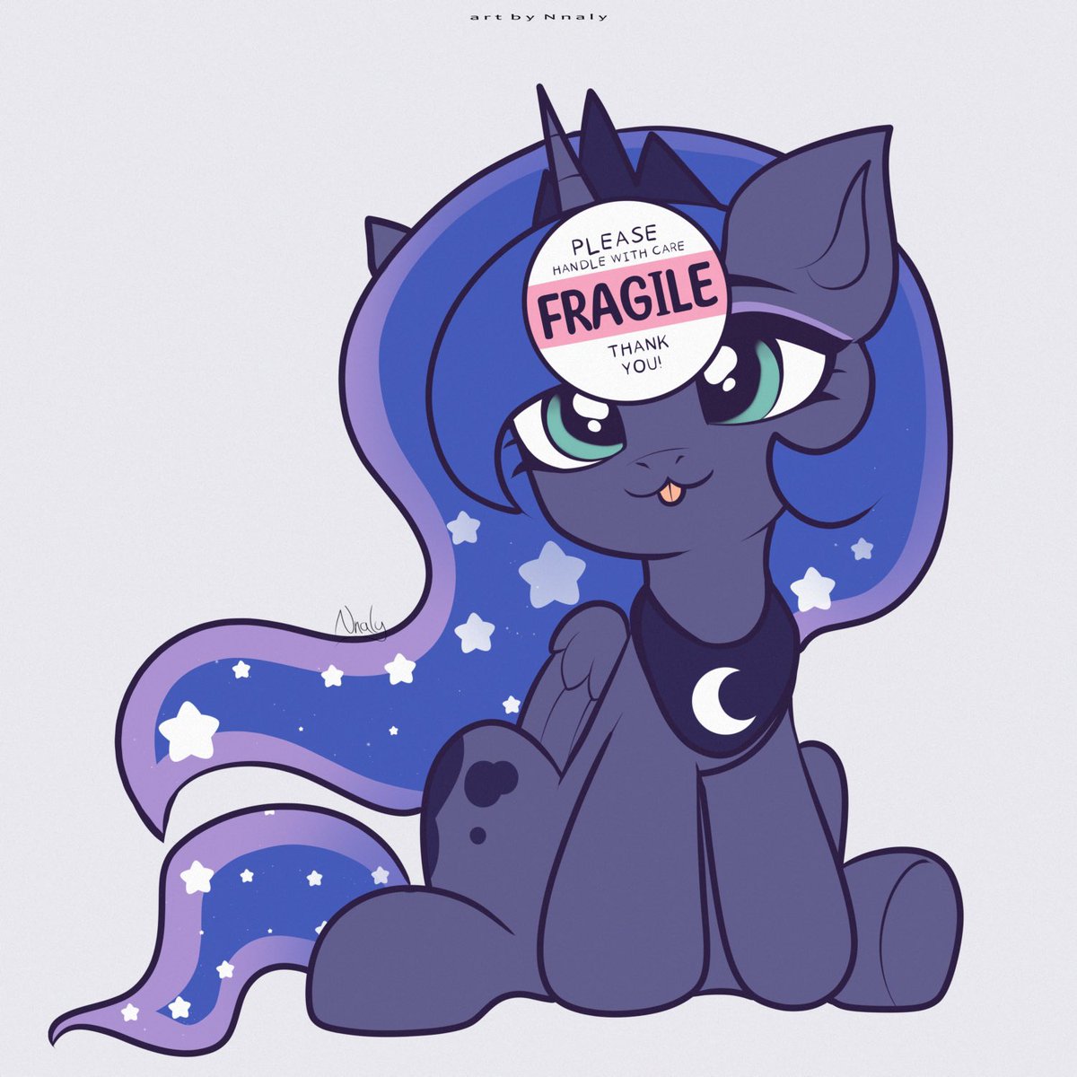 Day 252 of drawing Princess Luna #mlp #mylittlepony #dailyluna