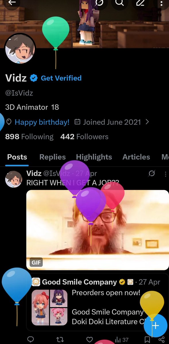 IsVidz's tweet photo. Happy birthday to me https://t.co/XDnJWDhahr