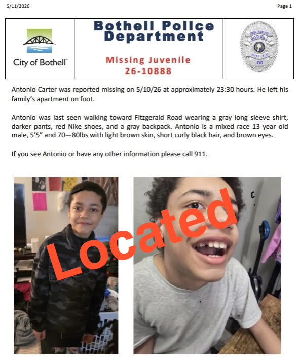 Bothell Police tweet media