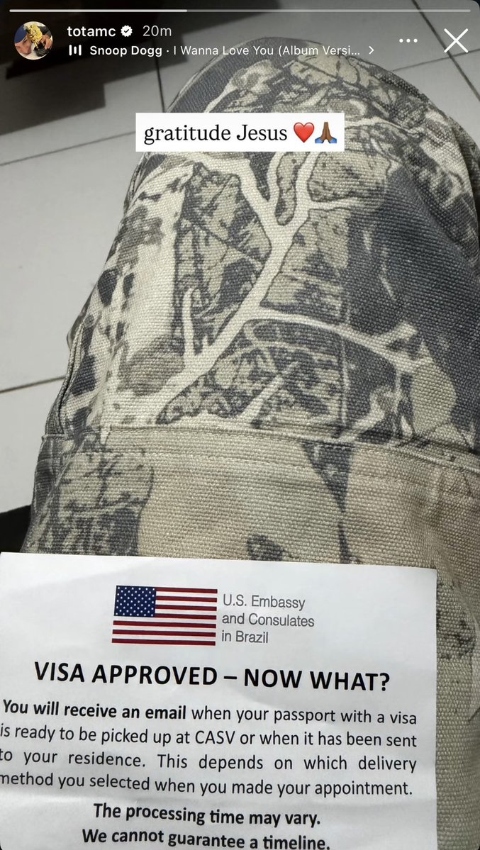 StreamersEra's tweet photo. Tota thanks God as he shares that his U.S. Visa has finally been approved ❤️🙏 https://t.co/ykkuyYTuIj