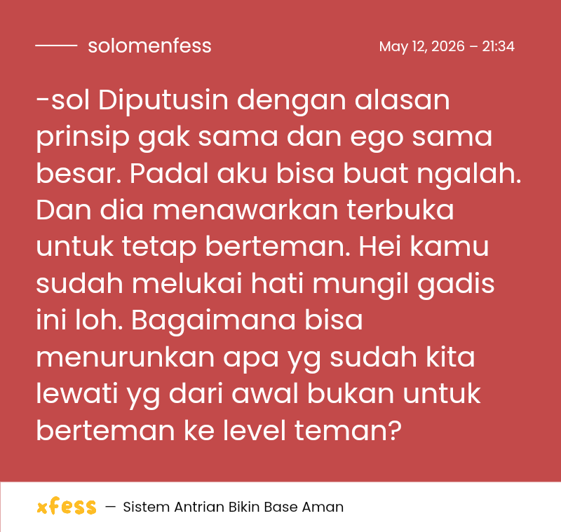 Solo Menfess tweet media