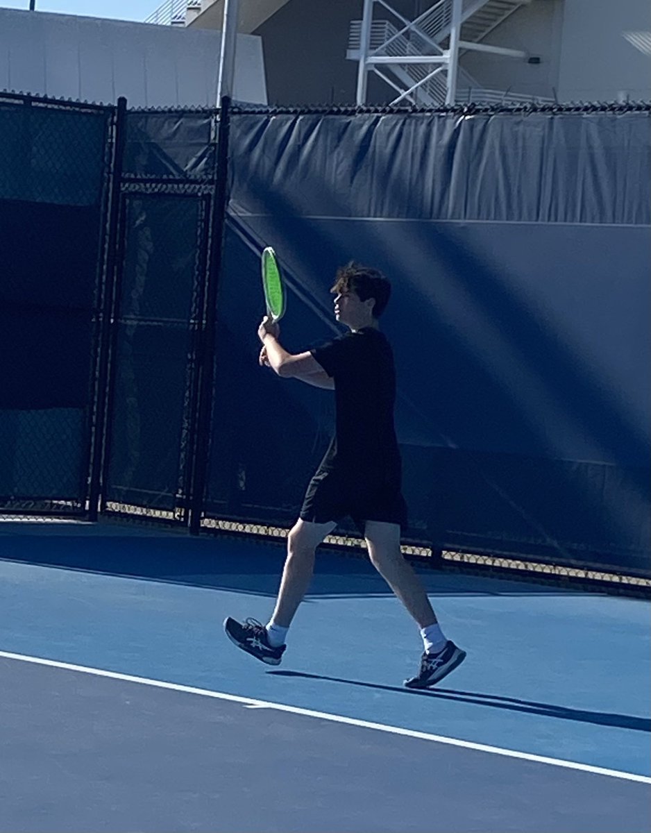 JacketTennis's tweet photo. Jack Eiding starts sectionals off with a 6-0, 6-1 win in the first round.  @TaylorYJAD https://t.co/zjQwTd3kXZ