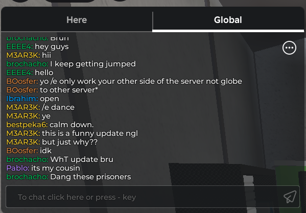 NORMAREALACCO's tweet photo. #roblox global chat is cool https://t.co/QMRu71MdOi