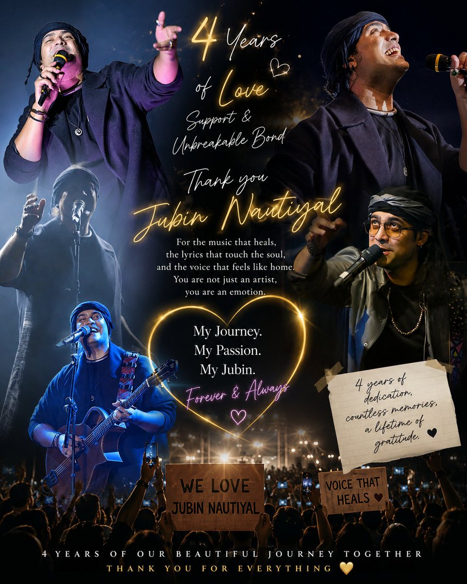 Ranitanwer's tweet photo. For the last 4 years, my admiration for Jubin Nautiyal has only grown stronger with time. His voice has been a comfort in my happiest moments and a healing light during difficult days. Every song carries emotions that feel so real and close to the heart. @JubinNautiyal ❤️ https://t.co/HxcmuxFzFH