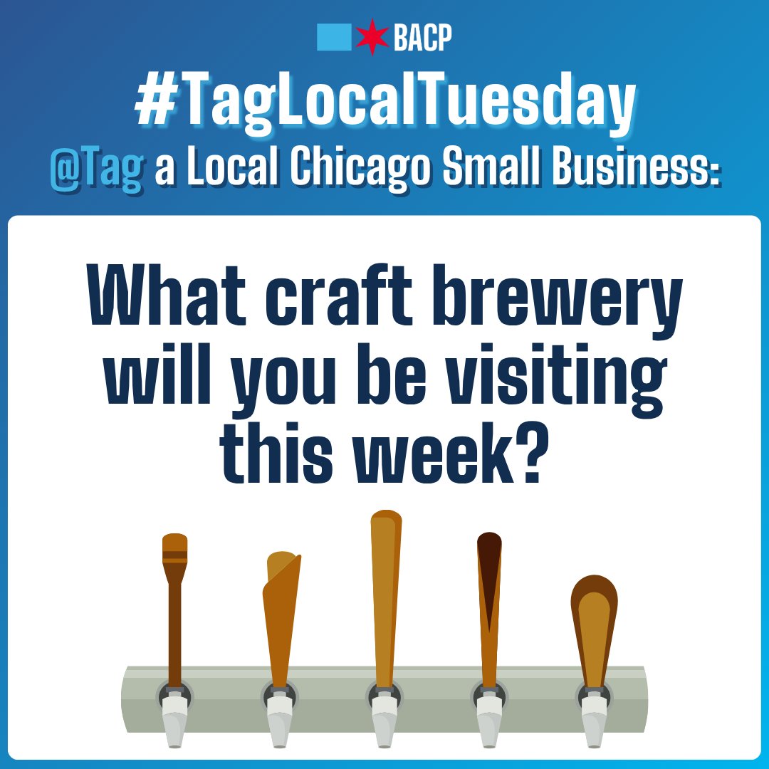 ChicagoBACP's tweet photo. Illinois Craft Beer Week (ICBW) is May 8-15, 2026, kicking off summer and celebrating the Illinois craft beer community: those who brew, drink, and support local @IllinoisBeer! Chicago is home to many great breweries -- which is your favorite? #TagLocalTuesday @IlCraftBeerWeek https://t.co/FSFN3uWenO