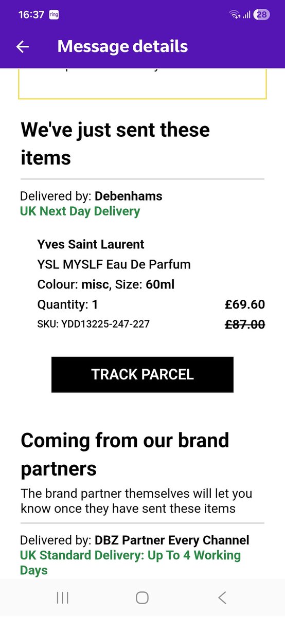 GinSpiller's tweet photo. @debenhams I ordered a bottle of aftershave priced at almost £70.  You sent me a dupe worth £15.  Not even the right dupe I might add.  You want me to return the item, and on receipt you will post the aftershave I ordered. The item is non returnable.   Please send what I ordered! https://t.co/TtUkyGp0Ny