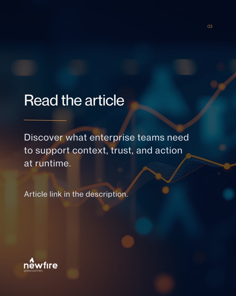 newfireglobal's tweet photo. As John Puopolo explains in our latest article, most platforms are built for humans to look backward at reports. #AIagents need to look forward to reason and act. This requires a shift from static storage to runtime context.

Read the full breakdown: https://t.co/eYqaRfvR2S https://t.co/xVE5SvWfxH