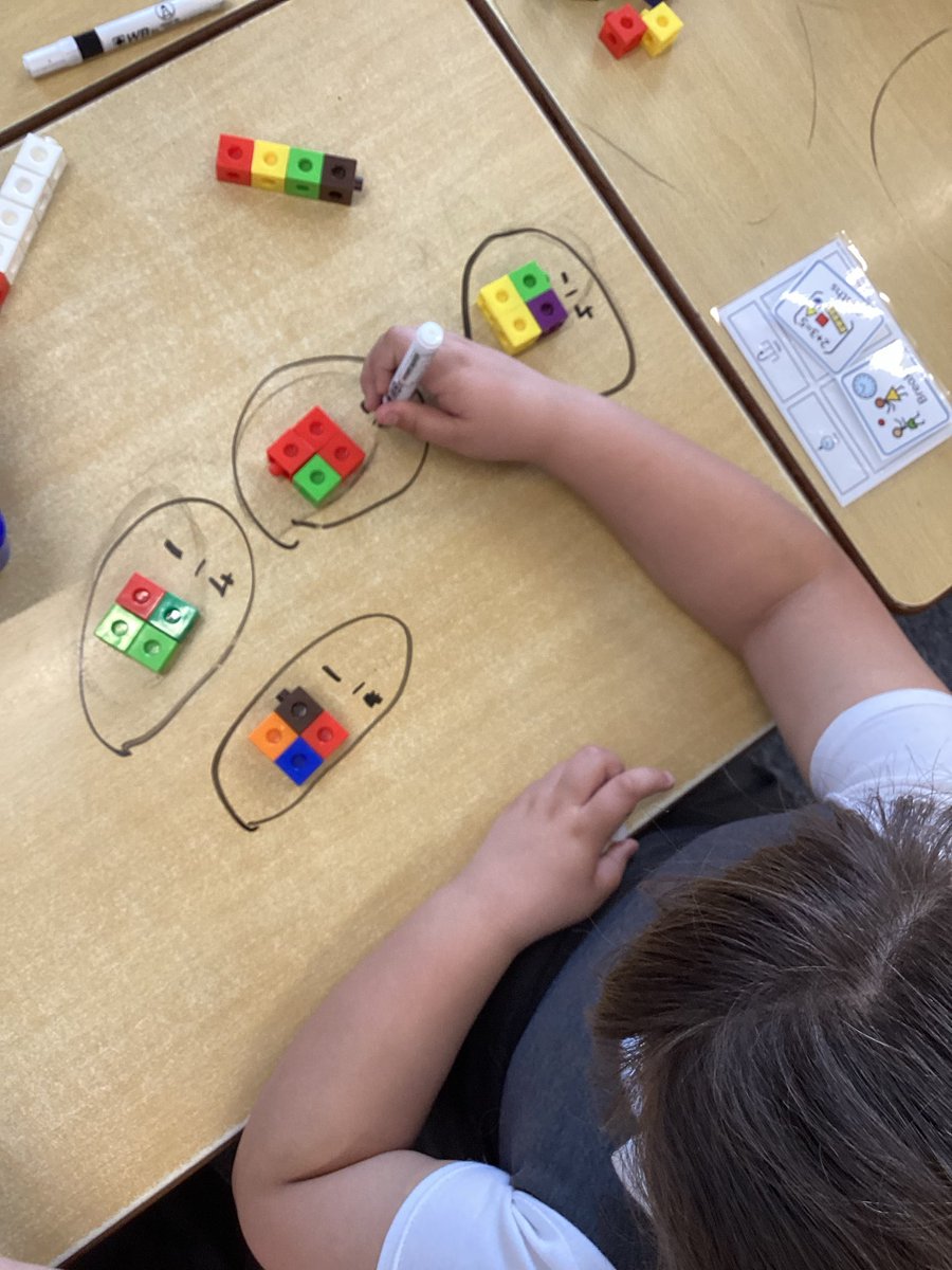 BentleyWestWS2's tweet photo. Year 3 have been practically finding fractions of amounts, sharing the cubes and being ‘naughty’ writing on the tables! #BWMaths https://t.co/e996ynpuFB
