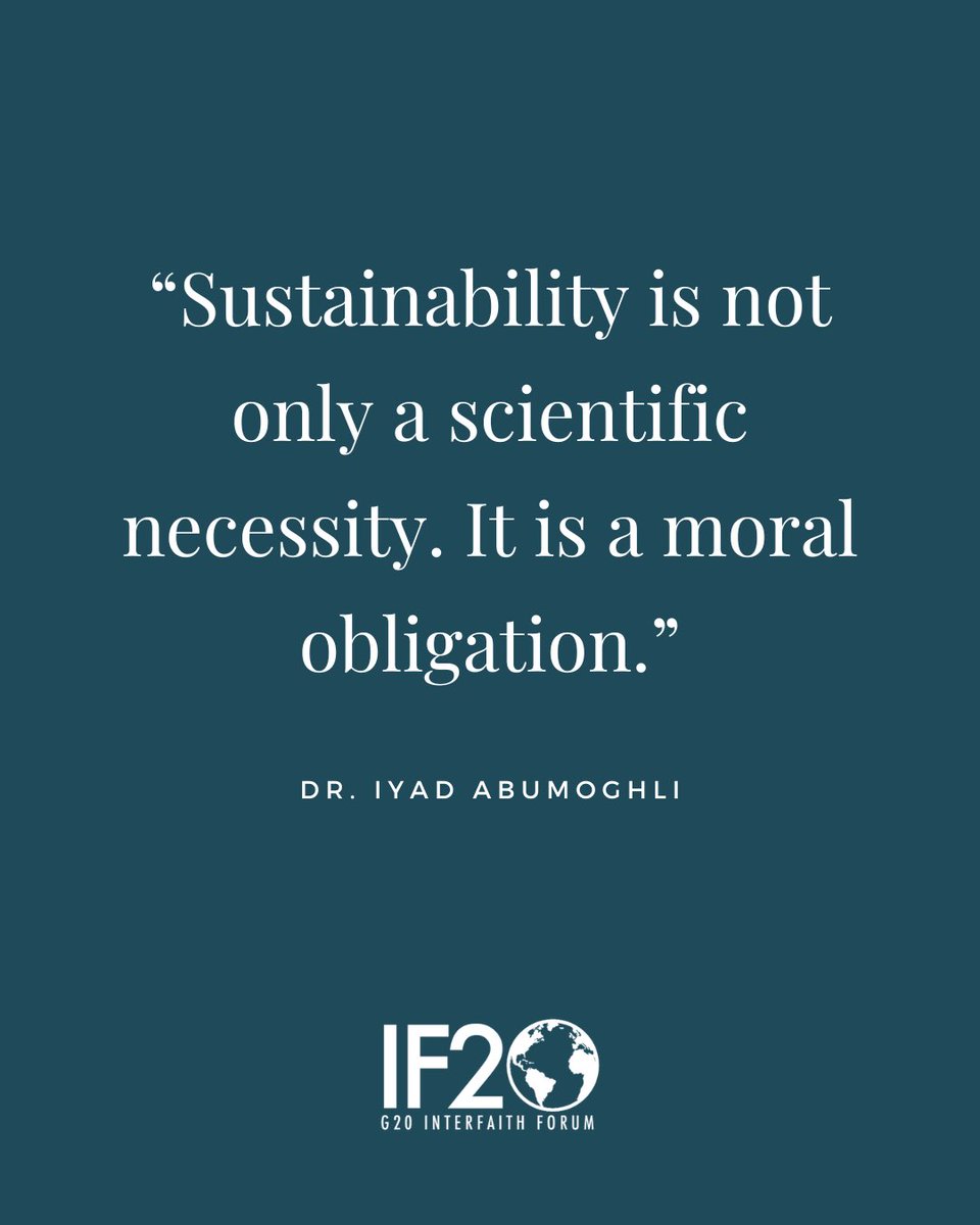 IF20org's tweet photo. Dr. @iyadabumoghli, founder of @UNEP’s @Faith_4_Earth and member of the IF20 Advisory Council, has spent decades making the case that the environmental crisis is, at its root, a crisis of values.

Read the full blog: https://t.co/4HB8x30p8r

#FaithAndClimate #G20Interfaith https://t.co/UwIIZCeOTY