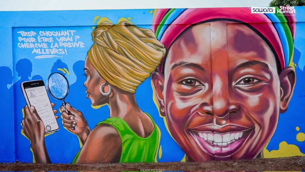 Stret_hum_art's tweet photo. Et on savoure les beaux clichés de cette œuvre ! Cette fresque mérite bien un second regard😌
SHA CREW ✌️
Street Hum’art , To Trust Someone Into Excellence.
Crédit :
📷: @Kanepicture @lopezelawson
#sawara #sha #cohesionsociale #streetart #shacrew https://t.co/lDtYTH1iZX