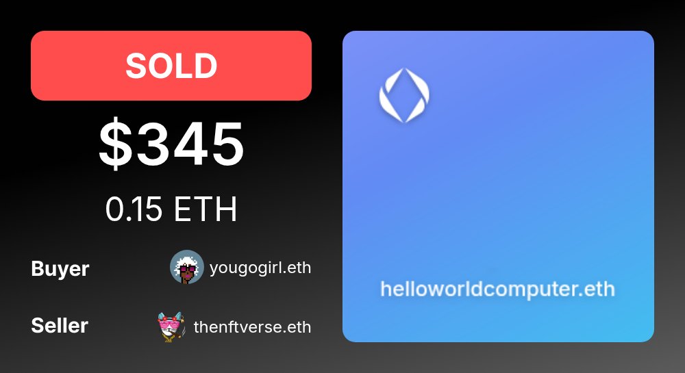 🚨 ENSMarketBot.eth tweet media