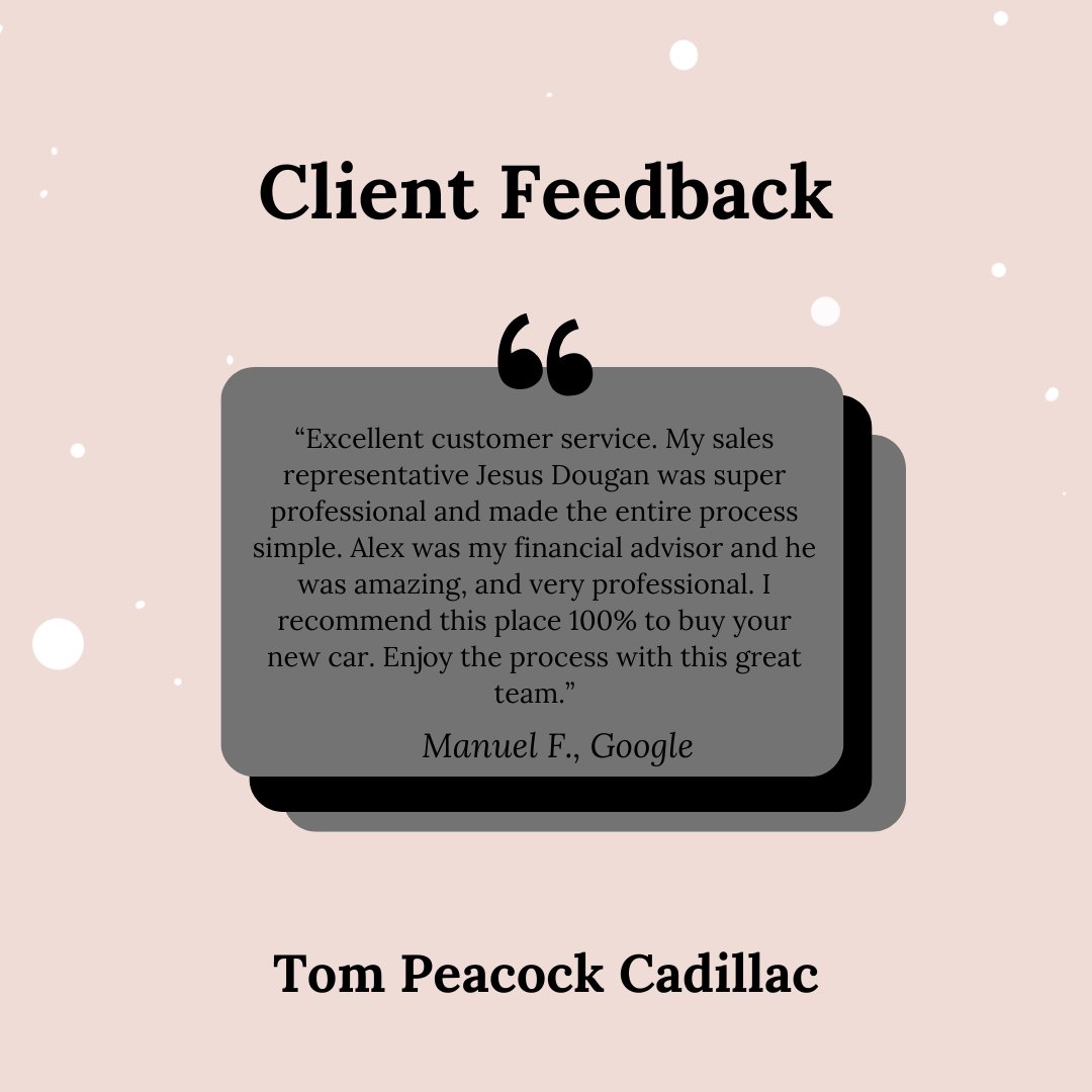 Tom Peacock Cadillac tweet media