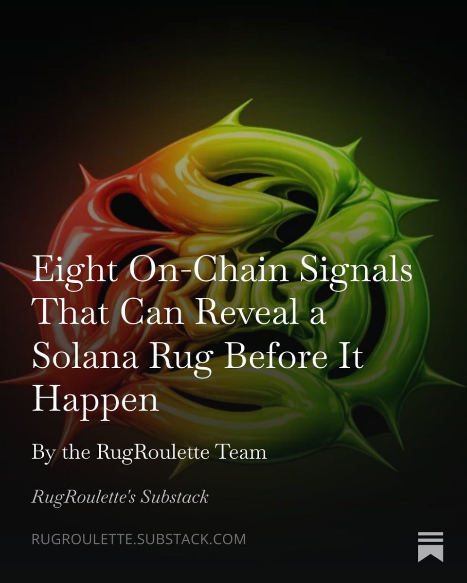 RouletteRug's tweet photo. We are officially part of the @colosseum Frontier Hackathon.

meanwhile:
the first long-form RugRoulette research article is now live.
8 on-chain signals that can reveal a Solana rug before it happens  - https://t.co/244ud7DlX3 https://t.co/XR7oeg51UX