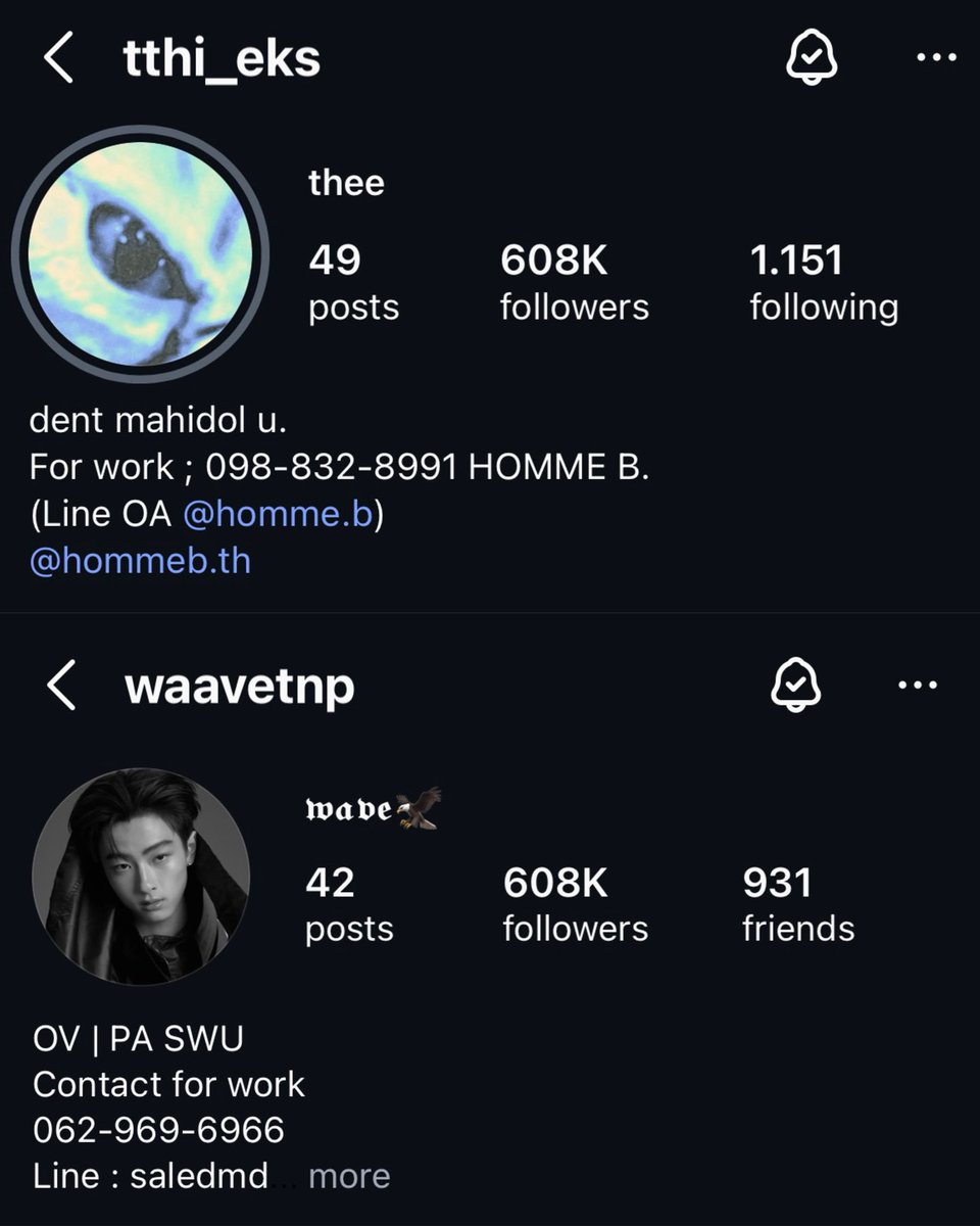 theewave have the same amount of followers on ig, they're so soulmates🥹🫳