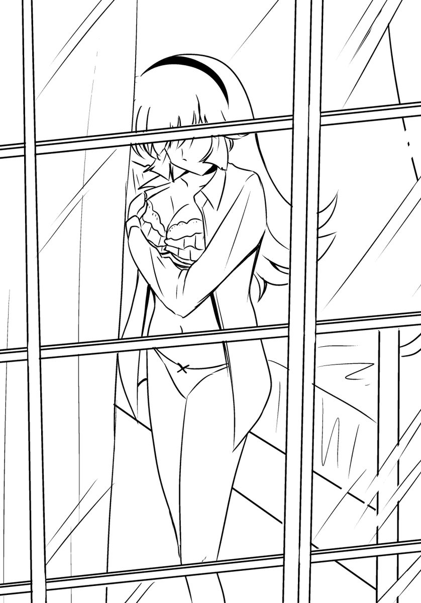 如月ハニーの盗撮イラストが徐々に増えてきて、いよいよ(俺は如月ハニーをストーキングして盗撮しているんだ……)みたいな気持ちになってきた 