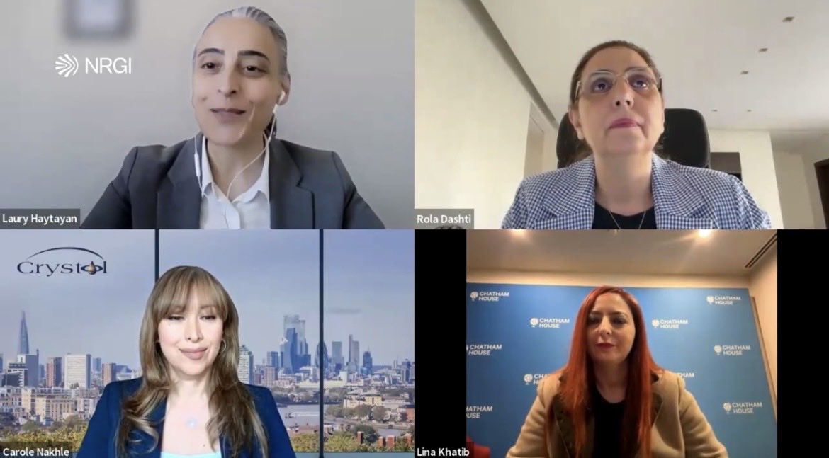CrystolEnergy's tweet photo. #Oil shocks are forcing #MENA governments to rethink #energysecurity

@carole_nakhle joined @NRGInstitute’s webinar, The Price of Instability, alongside Dr Rola Dashti and Dr Lina Khatib, moderated by @LauryHaytayan

#OOTT 
 
Watch the discussion👉 https://t.co/GrfGjD9Dmy https://t.co/Nv3Kfhak6b