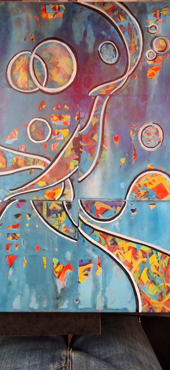 PishroFarnaz's tweet photo. โGM GM my dear fam
I have just finished my abstract artwork, created from my abstract photography using ink and acrylic markers.
It will be available soon on my Objkt marketplace.
#farnazpishro
#abstract
#xtzart https://t.co/kCiHJLS9tK