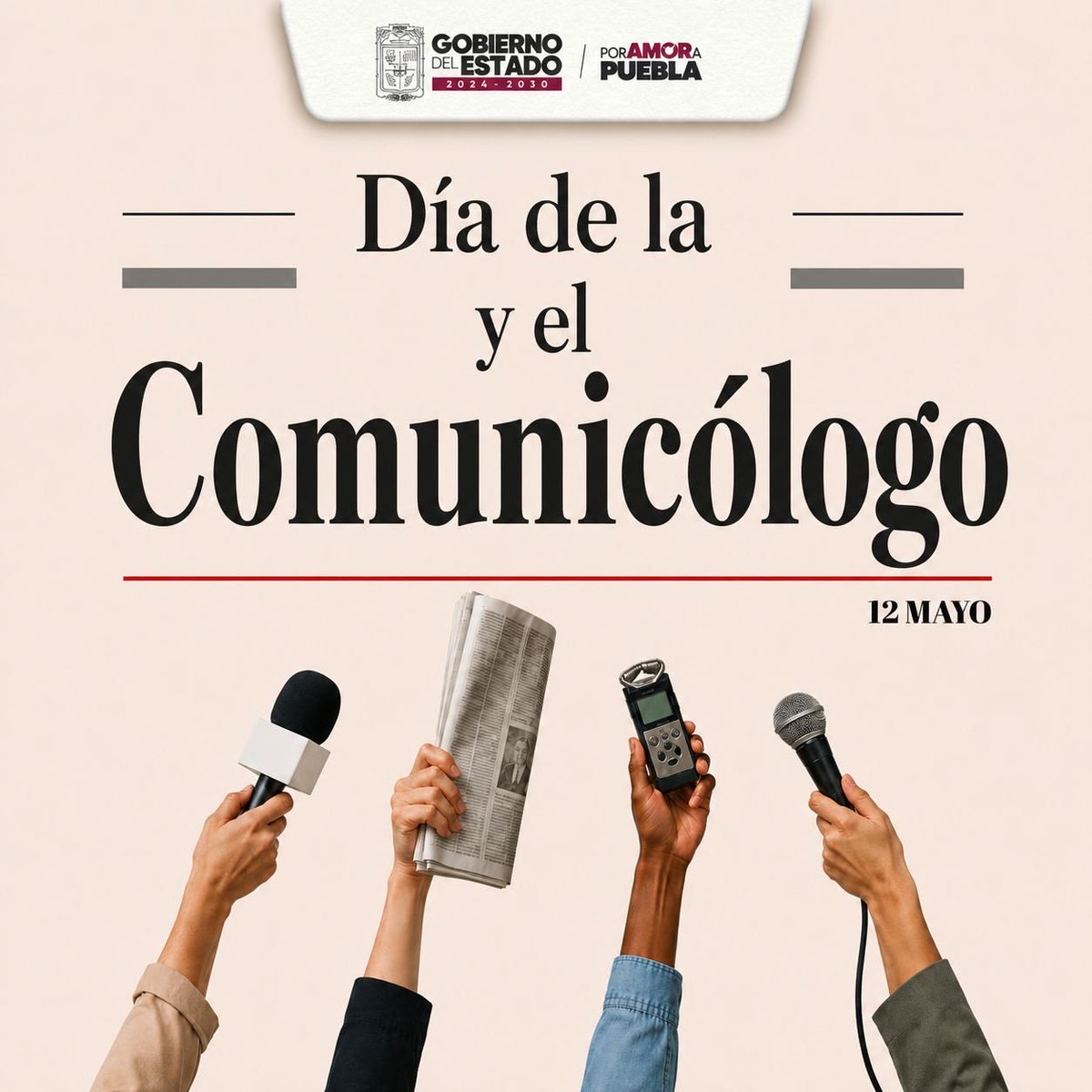 armentapuebla_'s tweet photo. 📆🎙️Hoy reconocemos a las y los comunicólogos poblanos que, desde distintos espacios, ayudan a informar y dar voz a nuestra sociedad.

¡Muchas felicidades en su día! 😊👏🏻 https://t.co/ZGOeCJt0mM
