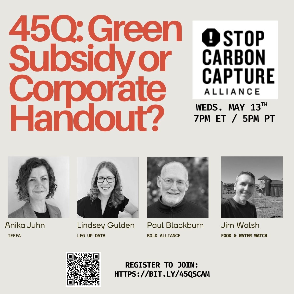 haileykd94's tweet photo. The Stop Carbon Capture Alliance is hosting a webinar TOMORROW to discuss the 45Q tax credit. Join experts in data science, pipeline safety, and federal policy to discuss why this tax credit should be eliminated. https://t.co/S3PGuMvclq