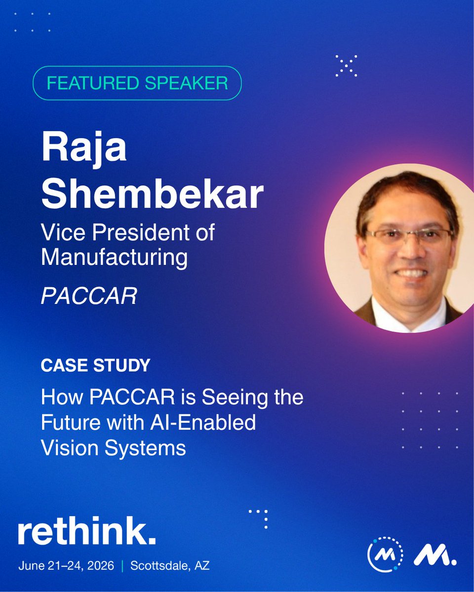 MfgExecutive's tweet photo. #AI-enabled #VisionSystems are helping PACCAR improve inspection accuracy & reduce defects.
But #data, infrastructure, systems & use cases that prove measurable business value are the secret sauce.
See the full agenda and register for #MLCRethink now: https://t.co/BV6jwsY30i https://t.co/kUkdhJCi6h