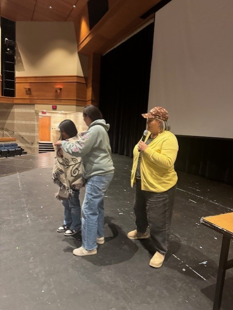 mpstigers's tweet photo. May is Indigenous People's Month and the Marshall Public Schools AIPAC celebrated with their Spring Event on May 6th.  Keynote speaker: Tall Paul shared his story and talents (music), a meal was shared, and families had the opportunity to play games and make beaded earrings. https://t.co/ZicDiQbNz4