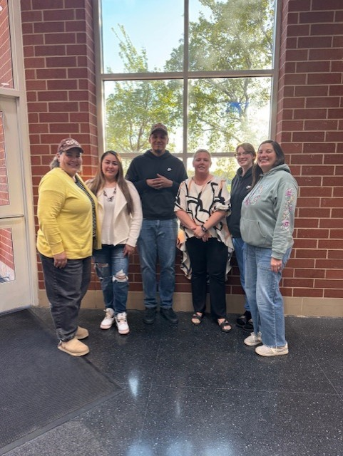mpstigers's tweet photo. May is Indigenous People's Month and the Marshall Public Schools AIPAC celebrated with their Spring Event on May 6th.  Keynote speaker: Tall Paul shared his story and talents (music), a meal was shared, and families had the opportunity to play games and make beaded earrings. https://t.co/ZicDiQbNz4