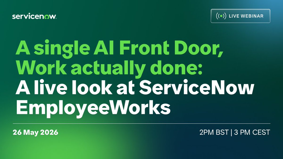 amkhan48's tweet photo. Ever notice how most AI just helps gather info but stops short? ServiceNow EmployeeWorks actually finishes the job autonomously handling workflows so you can focus on what matters. Check it out here: https://t.co/5uFa9Fp2sw 🤖 https://t.co/QbyRGFh1xA