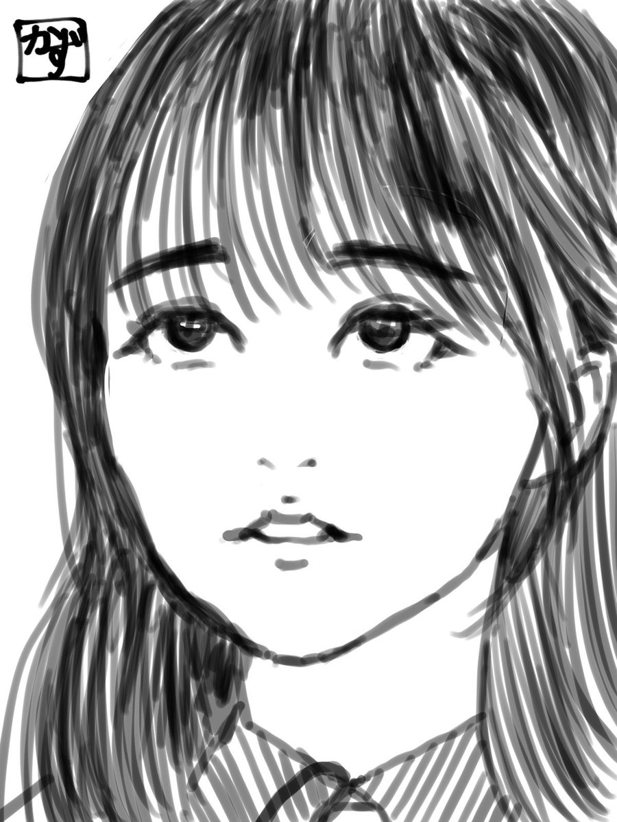 似顔絵って難しいね…