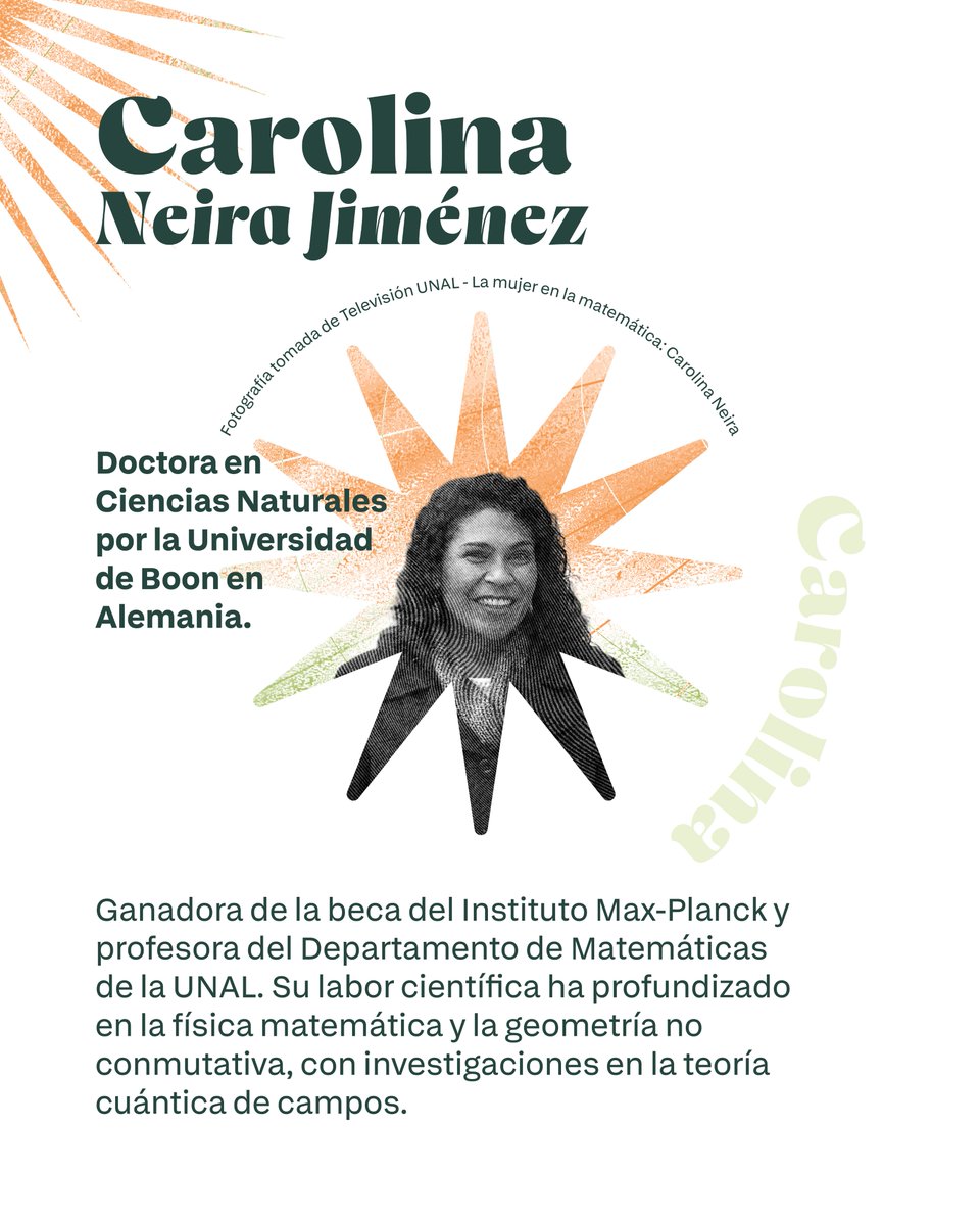 divulabunal's tweet photo. Carolina Neira Jiménez, profesora de la Facultad de Ciencias @CienciasUNALBog de la Sede @BogotaUNAL https://t.co/Iry2ynF6Ak