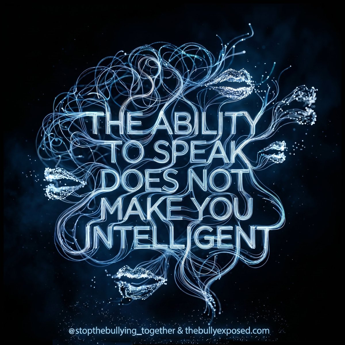 TheBullyExposed's tweet photo. The ability to speak doesn’t make you intelligent. Follow @TheBullyExposed and help end bullying. #thebullyexposed #truth #stopbullying #clipoftheweek #FAFO #speak https://t.co/MWDAMIKIbz