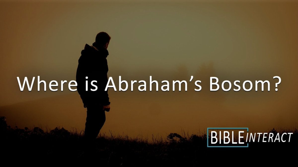 bibleinteract's tweet photo. In Luke 16:22 we read, “Now the poor man died and was carried away by the angels to Abraham's bosom.” Where or what is Abraham's bosom?

Find the full video and more here or through the link in our bio! https://t.co/tlnSoimvkN https://t.co/LAAr6AzJ7K
