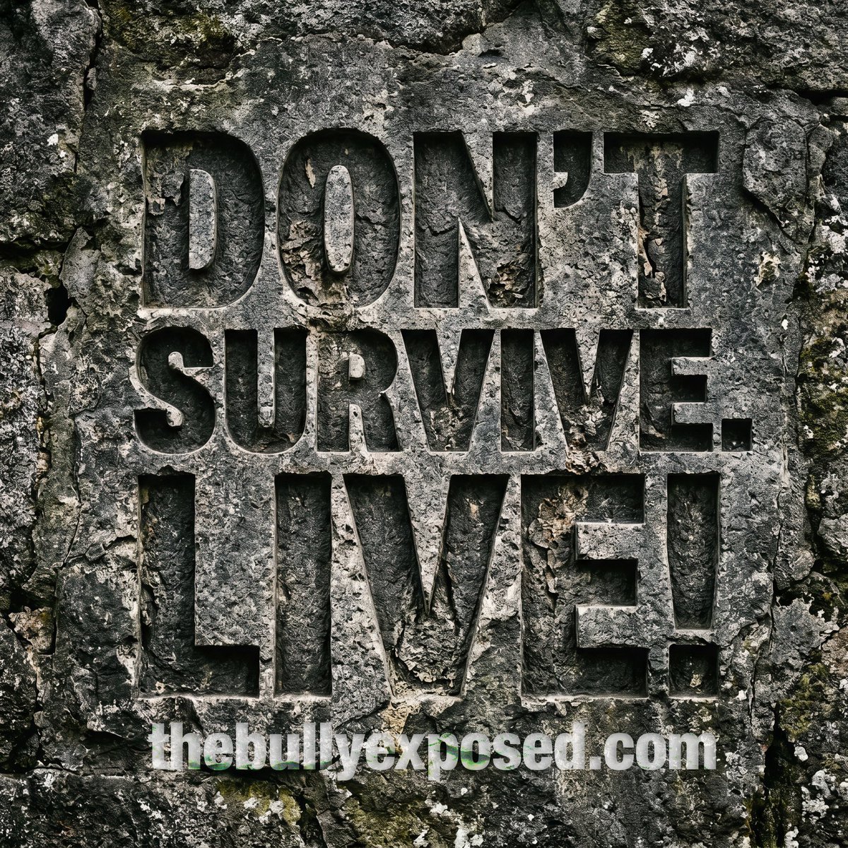 TheBullyExposed's tweet photo. Don’t survive live!!!!! Follow @TheBullyExposed and help end bullying. #thebullyexposed #truth #stopbullying #clipoftheweek #FAFO #speak #LIVE https://t.co/10s4GKKESj