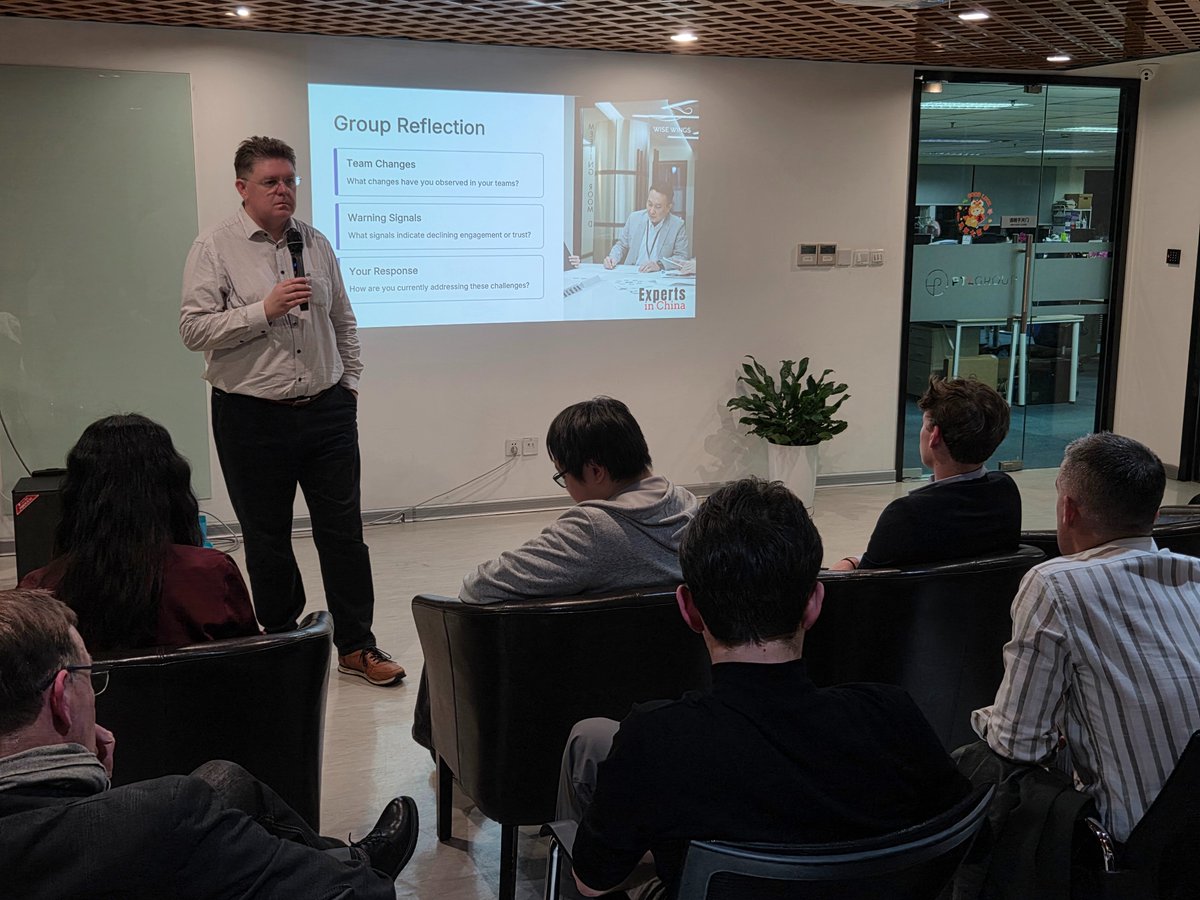 zenith_services's tweet photo. On 15 April 2026, for its 32nd edition, https://t.co/4v4UnvFA2g hosted Ruddy Swinnen.

Our speaker offered practical insights and simple leadership tools to help navigate uncertainty, lead change effectively, and strengthen team performance.

#ExpertsInChina https://t.co/vR3oib1uuV