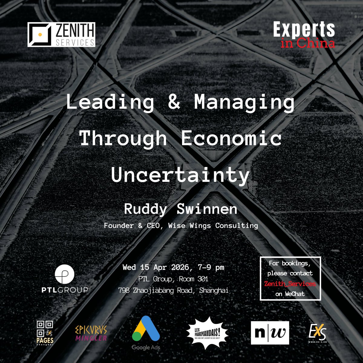 zenith_services's tweet photo. On 15 April 2026, for its 32nd edition, https://t.co/4v4UnvFA2g hosted Ruddy Swinnen.

Our speaker offered practical insights and simple leadership tools to help navigate uncertainty, lead change effectively, and strengthen team performance.

#ExpertsInChina https://t.co/vR3oib1uuV