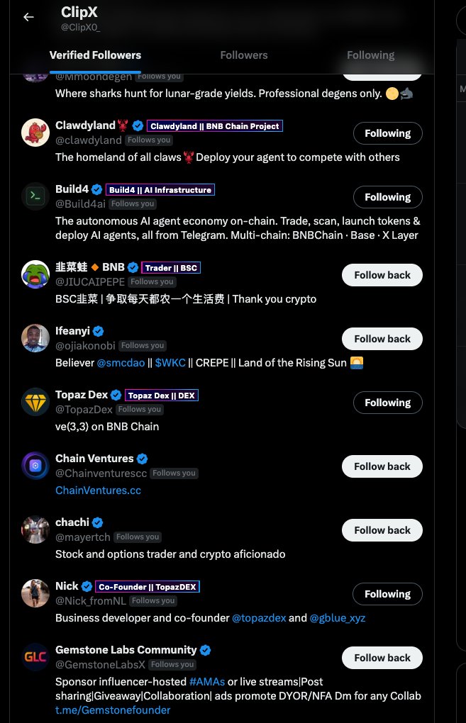ClipX0_'s tweet photo. Want to follow back some loyal supporters!

Don't know who is actually who! 

ClipX gives you one-line context with an identity label for quick info!

#BuildNBuild https://t.co/1LIQrgMbwK
