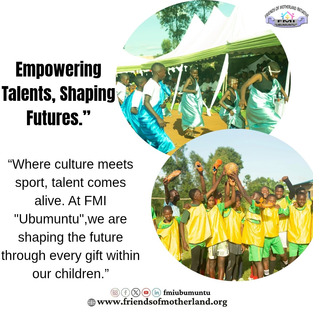 fmiubumuntu's tweet photo. 💃⚽“From the dance floor to the football field, we nurture #talents that inspire tomorrow’s #leaders. 

At FMI "Ubumuntu," every #child is given a chance to discover, grow, and shine.”

🙏With your support, more children can learn, grow, and shine through their talents. https://t.co/sckF7OeZmU