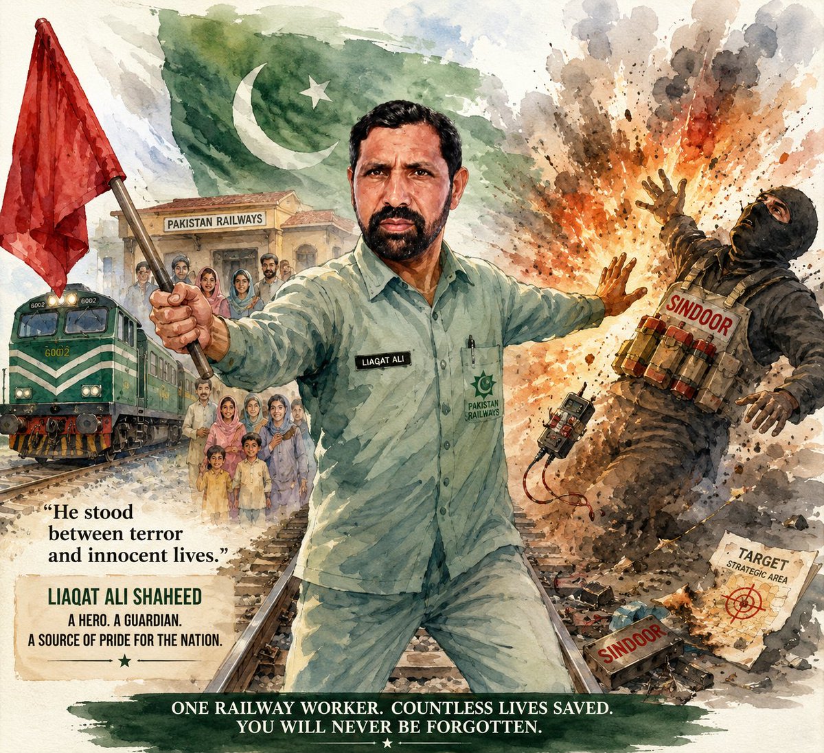 ریٹائرڈ ریلوے ملازم شہید لیاقت علی