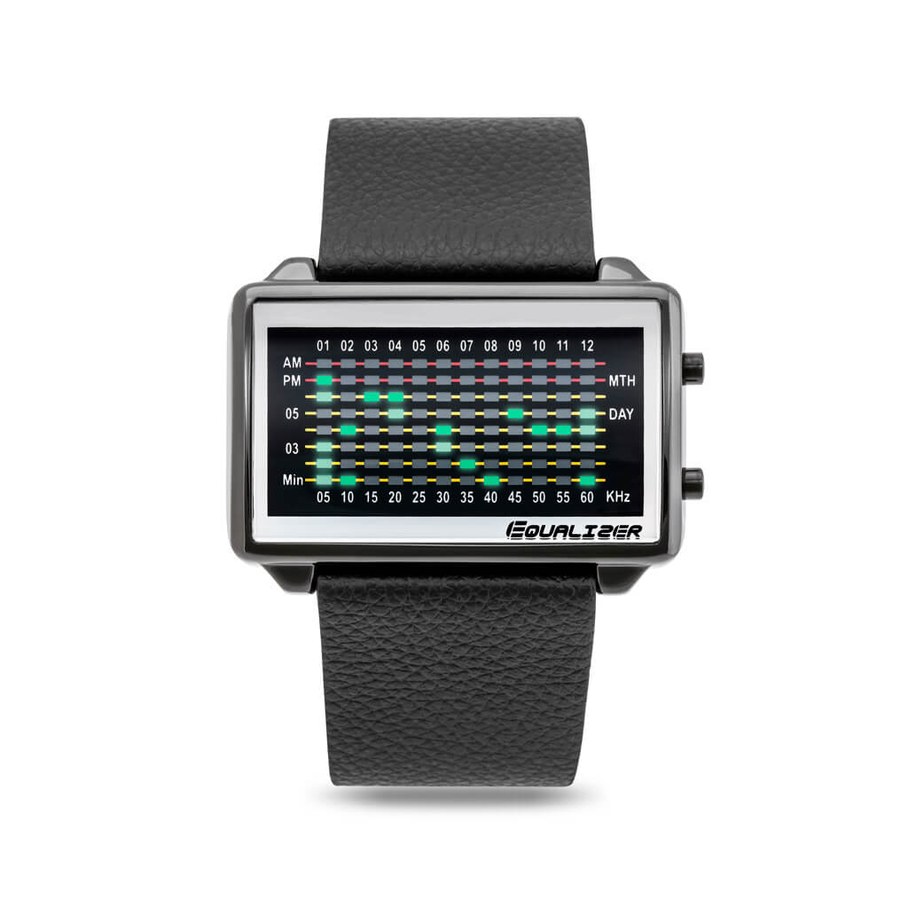 TokyoflashJapan's tweet photo. Wear the Equalizer High Frequency LED watch from #Tokyoflash Japan and get ready to experience time differently. The unique time display is perhaps even more impressive than the bright lights of Tokyo! Learn more about this watch here: https://t.co/WkbNDh40rq https://t.co/eAwXTRn7iN