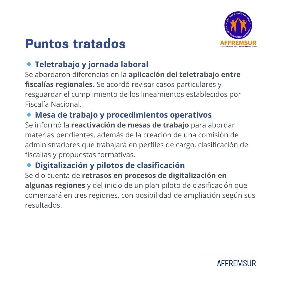Asociación de Funcionarios Fiscalía Sur y Nacional tweet media