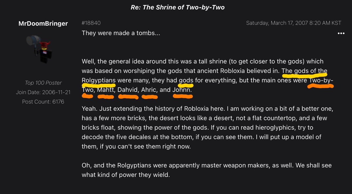 _genhares's tweet photo. Okay, guys, why are god interpretations for roblox admins suddenly hated on

Of course, you don’t have to like it obviously. but some of you guys calling it ‘lazy’ is insane, especially when Doombringer said this LOL

I think you can express your preferences without being rude!😅 https://t.co/HYUPvy7Man