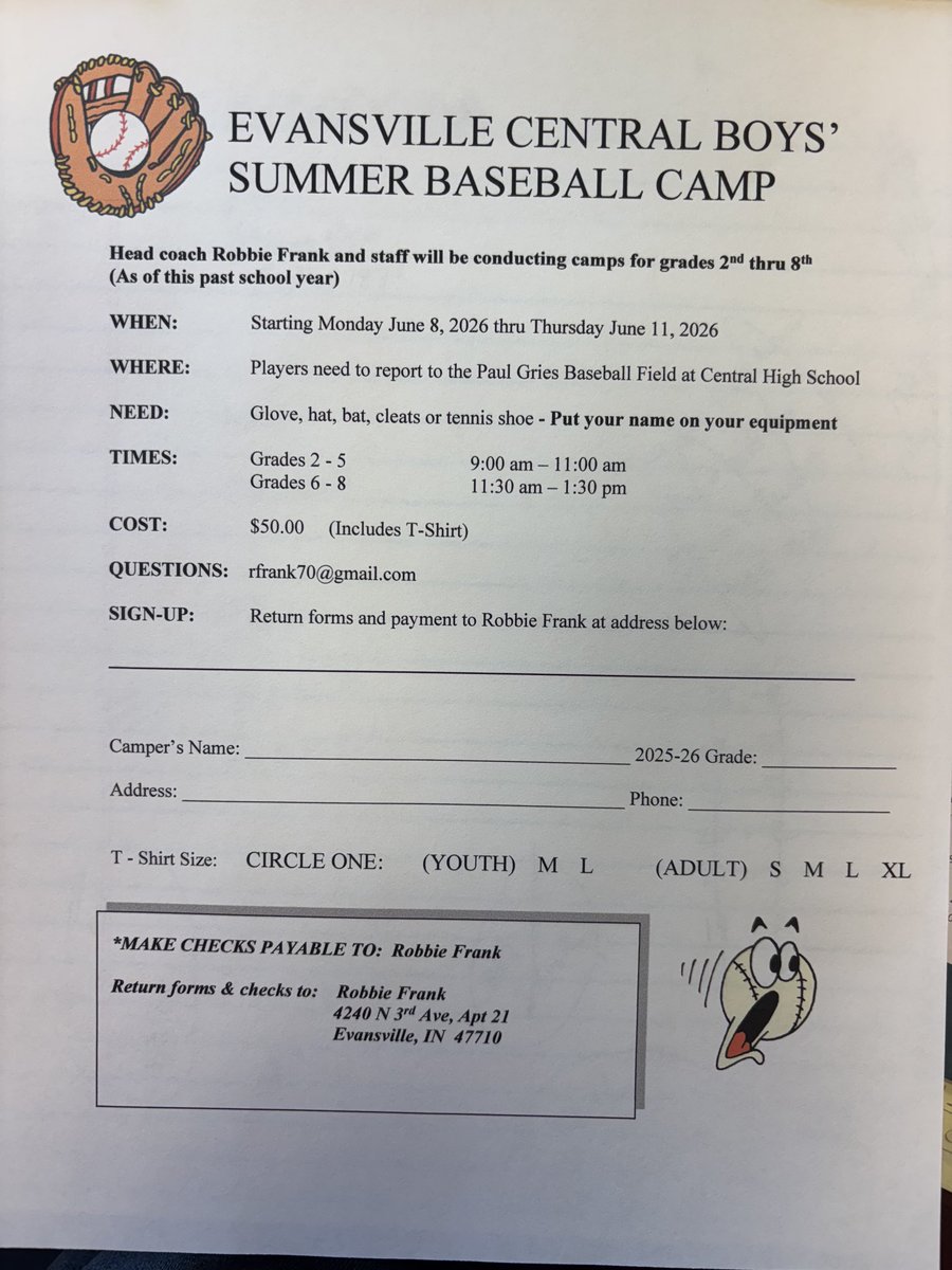 CHSBearsBasebal's tweet photo. 2026 Baseball Camp https://t.co/nBotGbodhX