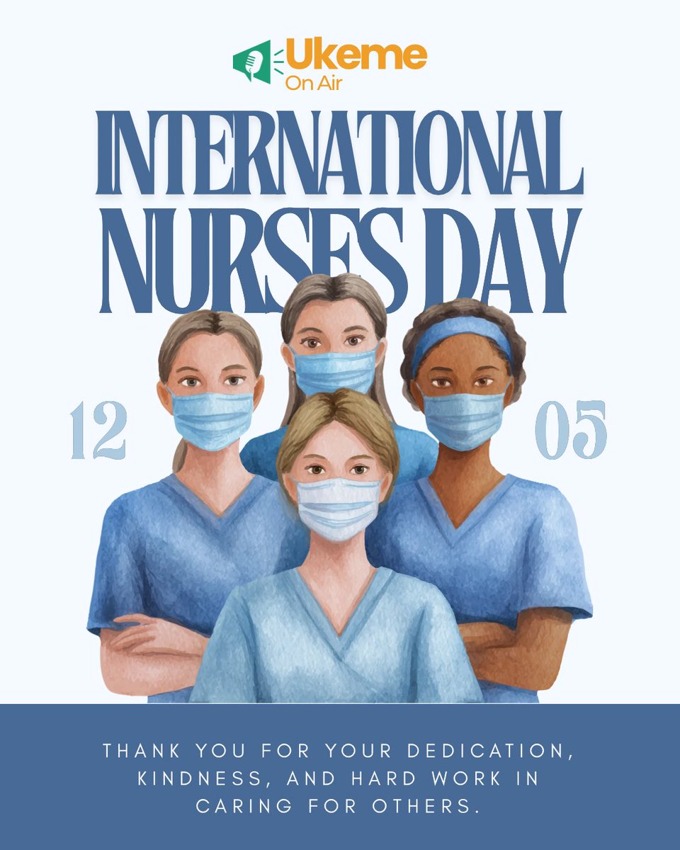 ukemeonair's tweet photo. Happy Nurses Day to the men and women who keep our world healthy, one patient at a time.

#internationalnursesday #nursesday2026 #ukemeonair https://t.co/jiaJ4vNgvH