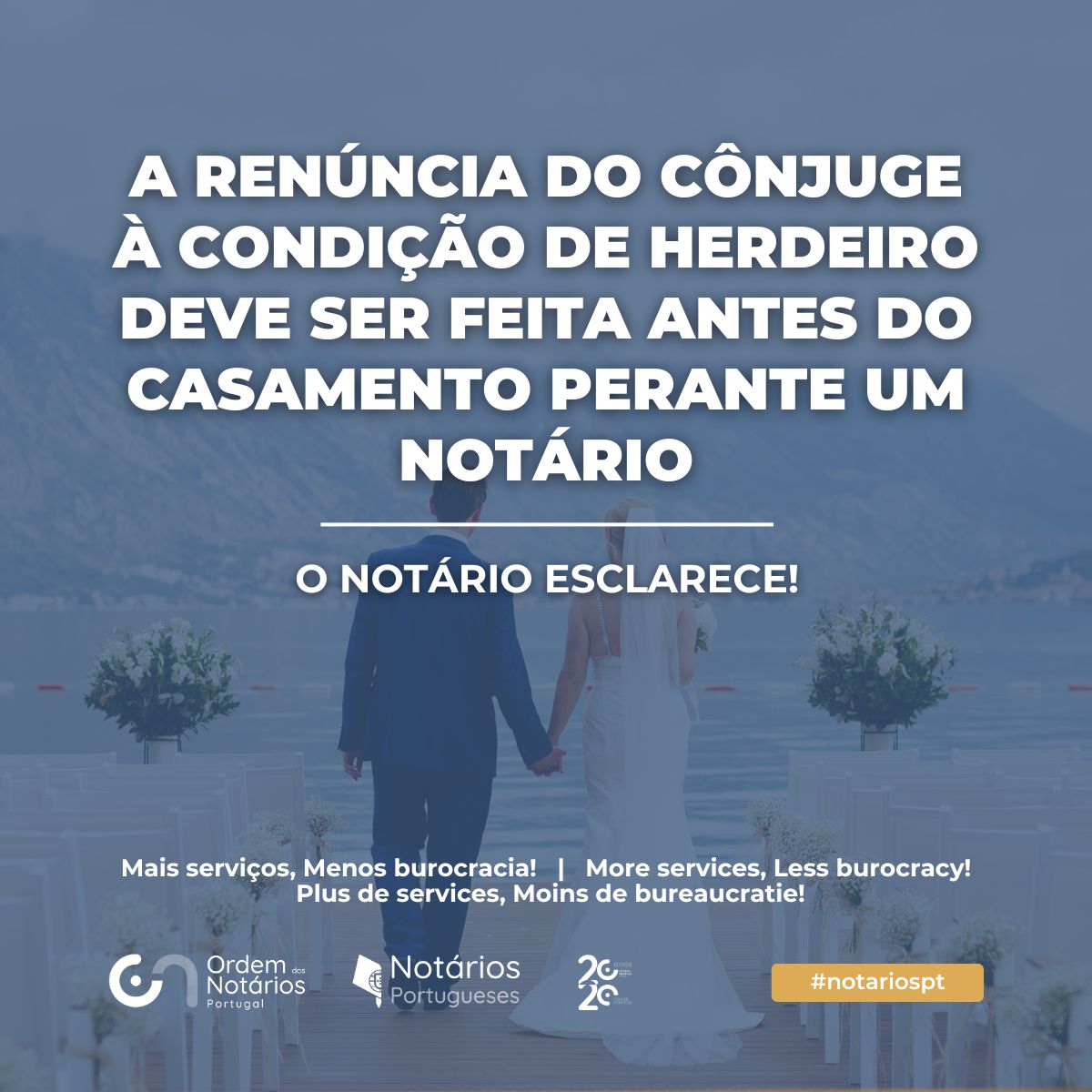 NotariosPT's tweet photo. Encontre o notário mais próximo de si em https://t.co/swFEYi78BD
O Notário esclarece!

Spouses may waive inheritance rights before marriage. Ask a Notary!

La renonciation à l’héritage doit être faite avant le mariage devant notaire. Consultez un notaire!

#notariospt https://t.co/8IwtAnhfzN