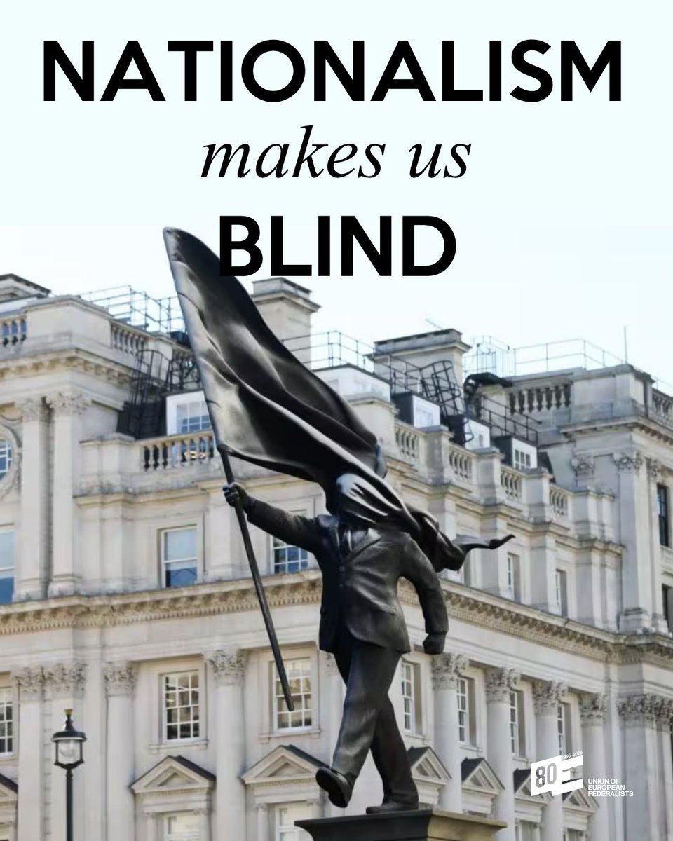federalists's tweet photo. Where nationalism blinds, European federalism opens our eyes.

If you believe Europe needs more than reactions — if you believe it needs a common democratic future — support those working to build it.

Support the Union of European Federalists.
Donate at: https://t.co/VTviWEjGD5 https://t.co/02fMamdcSv
