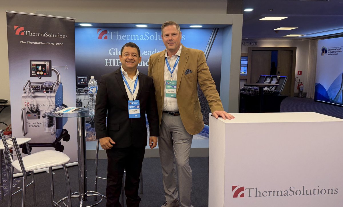ThermaSolutions's tweet photo. ThermaSolutions was at the 5th International Congress of the ISSPP, in São Paulo, Brazil, from May 7th to 9th, 2026. 

We are also excited to launch our services in Brazil this year and to have met partners in cancer care at this event, including our Distributor, Bioargo. https://t.co/NIHGUrkHbn
