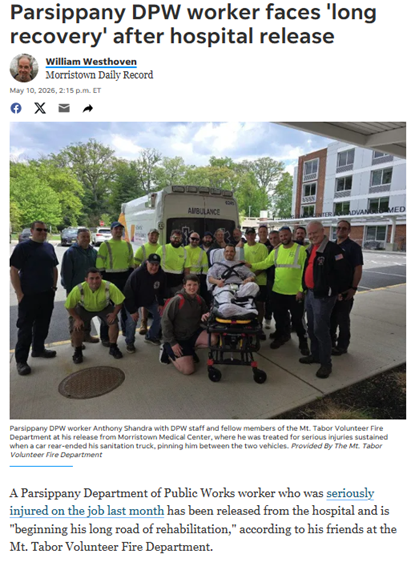 JayWebberNJ's tweet photo. A positive update in Parsippany — great to see our community rally behind Anthony. https://t.co/VpmpjOLNUc