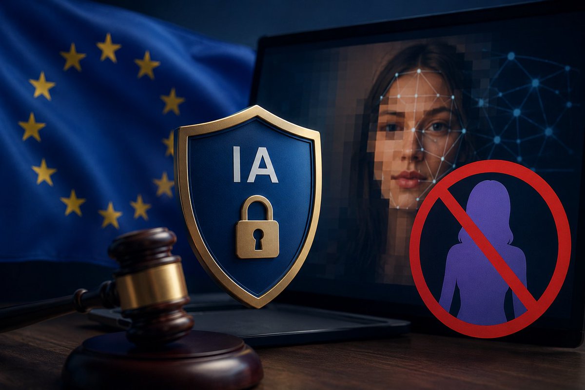 ndrescastillo's tweet photo. La UE avanza en la prohibición de sistemas de IA que permitan crear deepfakes sexuales sin consentimiento.

El mensaje jurídico es claro: la innovación no puede pasar por encima de la dignidad, la intimidad y la protección de menores.

#IA #Deepfakes #DerechoDigital https://t.co/YnPSOoV5JB